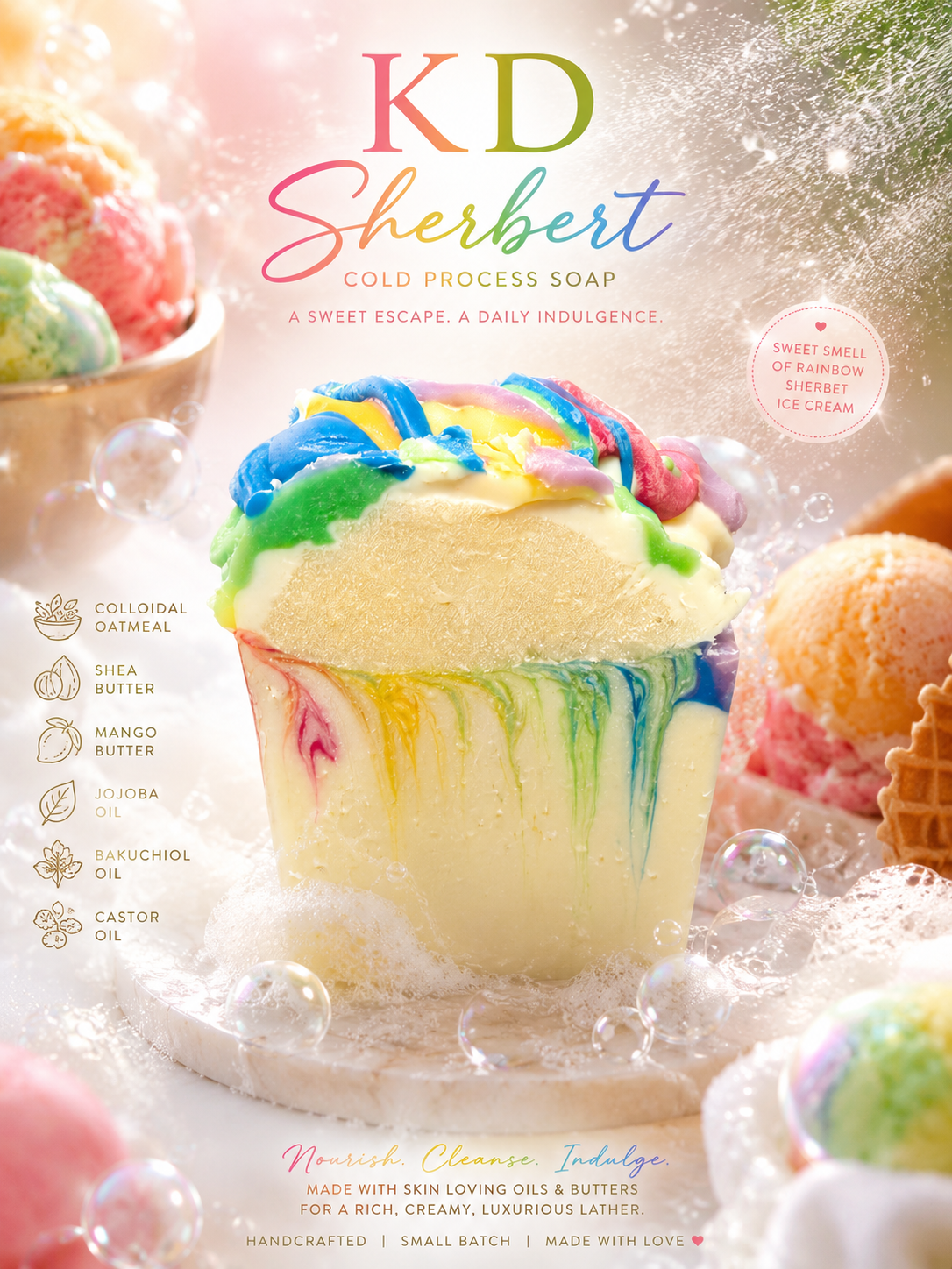 KD Sherbert Cold Processed Soap